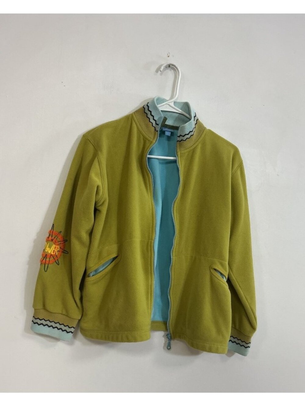 Oilily Girls Fleece Jacket Floral Embroidered Youth 14-16